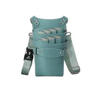 Riñonera for tijeras de peluquería, bandolera for peluquero, bolsa for mascotas con 7 posiciones, estuche for herramientas y salón belleza Para Salones de Belleza(Green 7 slots)