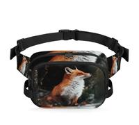 Riñonera Forest Fox para mujeres, hombres, niñas y niños, riñonera de animales de zorro, bolsa de cinturón para correr, deportes, senderismo, bolsa de cinturón, color, XL, Organizador de bolsas