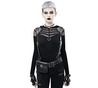 Riñonera Gótica Steampunk Accesorios de Ropa con Bolsillos Cuero PU Punk Brazo con Pierna Caída