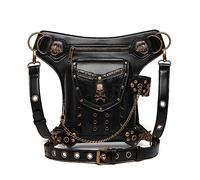 Riñonera gótica Steampunk, Bolsa con Brazo caído, Cintura, Hombro, riñonera, Bolso, Mochila Negra, Mochila para Senderismo al Aire Libre