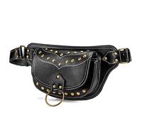 Riñonera Gótica Steampunk Bolsa de Mensajero for Mujer for Deportes al Aire Libre, riñonera for Brazo con Pierna Caída