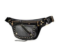 Riñonera Gótica Steampunk Bolso de Cintura al Aire Libre Hombro único pequeño Deportivo Brazo con Pierna Caída