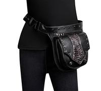Riñonera Gótica Steampunk Bolso de Hombro Steampunk for Mujer, Bolso, riñonera táctica Brazo con Pierna Caída