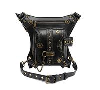 Riñonera Gótica Steampunk Riñonera Punk Locomotive Chain Pack Outdoor Brazo con Pierna Caída