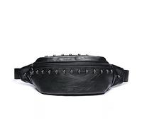 Riñonera Gótica Steampunk Riñoneras Unisex Estilo Punk Remaches riñonera Mujer riñoneras Brazo con Pierna Caída