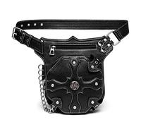 Riñonera Gótica Steampunk Steampunk Retro Pockets Bolso Bandolera de Hombro for Hombre al Aire Libre Brazo con Pierna Caída