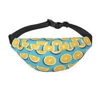 Riñonera grande con cuña de limón para niños, bolsa cruzada de viaje, adecuada para disfrutar de deportes, correr, ciclismo, viajes, pesca