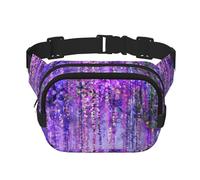 Riñonera grande con estampado de árbol floral para mujer, bonita riñonera cruzada a la moda, Negro -, Talla única