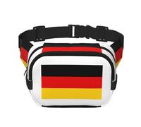 Riñonera grande con estampado de bandera alemana para mujer, bonita riñonera cruzada a la moda, Negro -, Talla única