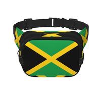 Riñonera grande con estampado de la bandera de Jamaica para mujer, bonita riñonera cruzada a la moda, Negro -, Talla única