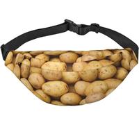 Riñonera grande con estampado de patatas de jardín para deportes al aire libre, Como se muestra en la imagen, Talla única, moda