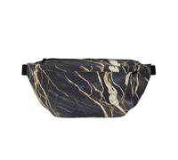 Riñonera grande cruzada para hombres y mujeres, diseño de túnel de luces de neón, bolsa de pecho ajustable para viajes, mármol, Talla única, Estilo retro