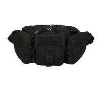 Riñonera grande de negocios para mujeres y hombres, riñonera, ajustable, bolsa cruzada con cinturón, bolsa de cadera para pesca al aire libre, ciclismo, viajes, bolsa de comercio, Negro, Talla única