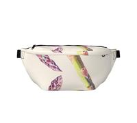 Riñonera grande para mujeres y hombres, cruzada, con estampado de espárragos, bolsa cruzada de viaje para mujer, moderna, riñonera para mujeres y hombres, riñonera para mujer con correa ajustable
