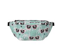Riñonera grande para mujeres y hombres, cruzada, palmeras tropicales, gafas de sol, bolsas cruzadas de viaje para mujer, bolsa de cinturón para mujeres y hombres, bolsa de cintura para mujer con