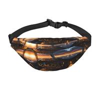 Riñonera grande para niños con cabina de avión, bolsa cruzada de viaje, adecuada para disfrutar de deportes, correr, ciclismo, viajes, pesca