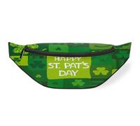 Riñonera Happy St Patricks Day para hombres, mujeres, niños, niñas, niños, niñas, niños, riñonera, deporte, senderismo, correr, bolsa de cinturón, color, M, Organizador de bolsas