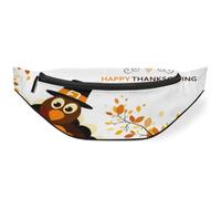Riñonera Happy Thanksgiving para hombres, mujeres, niños, niñas, niños, Acción de Gracias, pavo, riñonera deportiva, senderismo, correr, bolsa de cinturón, color, M, Organizador de bolsas