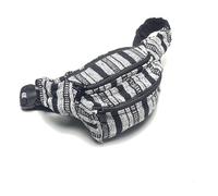 Riñonera Hippie Nepal (Negro Rayas)