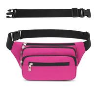 Riñonera Hombre Mujer Deportiva Unisex con Cinturón Ajustable Extendido de 60 cm y 4 Bolsillos con Cremallera Bolsa para Entrenamiento al Aire Libre Viajes Casual Correr Senderismo