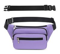 Riñonera Hombre Mujer Deportiva Unisex con Cinturón Ajustable Extendido de 60 cm y 4 Bolsillos con Cremallera Bolsa para Entrenamiento al Aire Libre Viajes Casual Correr Senderismo