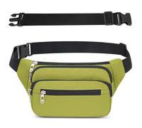 Riñonera Hombre Mujer Deportiva Unisex con Cinturón Ajustable Extendido de 60 cm y 4 Bolsillos con Cremallera Bolsa para Entrenamiento al Aire Libre Viajes Casual Correr Senderismo