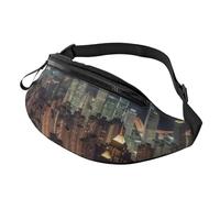 Riñonera Hong Kong Riñoneras Duradera Fanny Pack Cinturón Ajustable Bandoleras para Correr Senderismo Deportivas