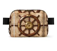 Riñonera impermeable con brújula para hombres y mujeres, bolsa ajustable para viajes, bolsa cruzada ligera para correr, gimnasio