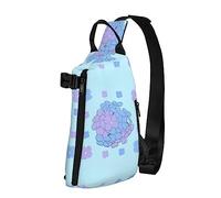 Riñonera impermeable de fibra de poliéster, mochila con 4 compartimentos, ideal para actividades al aire libre, peonía blanca, Flor Yaxianmu, Talla única
