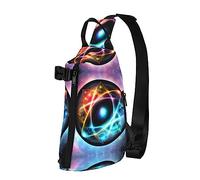Riñonera impermeable de fibra de poliéster, mochila con 4 compartimentos, ideal para actividades al aire libre, bonito ángel pequeño, Maravilloso universo, Talla única