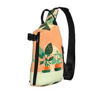 Riñonera impermeable de fibra de poliéster, mochila con 4 compartimentos, ideal para actividades al aire libre, peonía blanca, Verde Tortuga, Talla única