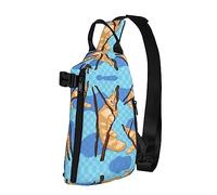 Riñonera impermeable de fibra de poliéster, mochila con 4 compartimentos, ideal para actividades al aire libre, peonía blanca, Lémur de dibujos animados, Talla única