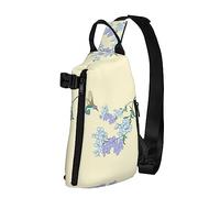 Riñonera impermeable de fibra de poliéster, mochila con 4 compartimentos, ideal para actividades al aire libre, peonía blanca, Orquídeas frescas, Talla única