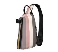 Riñonera impermeable de fibra de poliéster, mochila con 4 compartimentos, ideal para actividades al aire libre, un esquema de color cálido y rústico, Un esquema de color cálido y rústico, Talla única