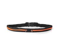 Riñonera impermeable de nailon con doble bolsillo para teléfono, bolsa pequeña casual, viajes, correr, ciclismo, senderismo, deportes, viajes y compras, Estilo B, naranja, 2 unidades