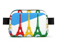 Riñonera impermeable para hombres y mujeres, con diseño de Torre Eiffel para viajes, ligera, cruzada, para correr, gimnasio