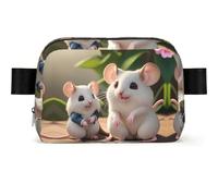 Riñonera impermeable para madres e hijos para hombres y mujeres, riñonera ajustable para viajes, bolsa cruzada ligera para correr, gimnasio