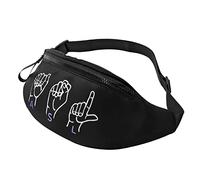 Riñonera Informal con lenguaje de señas Americano para Hombre y Mujer, riñonera Deportiva de Ocio, Regalo de Ejercicio para el día Deportivo