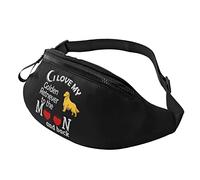 Riñonera Informal Love Golden Retriever para Hombre y Mujer, riñonera Deportiva de Ocio, Regalo de Ejercicio para el día Deportivo