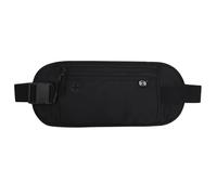 Riñonera invisible de viaje para pasaporte, dinero, cinturón, cartera oculta, deportes, correr, bolsa de cintura i8, Black