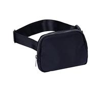 Riñonera ligera para correr, impermeable, de nailon, para hombre, riñonera para teléfono, ajustable, deportiva, riñonera, riñonera cruzada para deportes al aire libre, viajes, correr, Color negro.