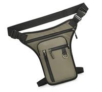 Riñonera ligera y ergonómica con compartimentos con cremallera, bolsa de tela para la pierna, hombro grande para correr, ciclismo, bandolera moderna para artículos esenciales, Gold, Mass Beauty