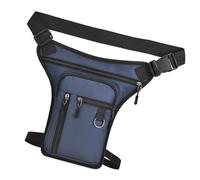 Riñonera ligera y ergonómica con compartimentos con cremallera, bolsa de tela para la pierna, hombro grande para correr, ciclismo, bandolera moderna para artículos esenciales, Blue, Mass Beauty