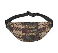 Riñonera Lodge Bear Deer para Hombres y Mujeres, riñonera Ajustable para Viajes, Caminar, Correr, riñoneras