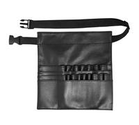 Riñonera Maquillaje Bolsa de cintura cosmética portátil cuero Pu cepillo maquillaje multibolsillo almacenamiento herramientas impermeable duradero