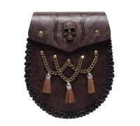 Riñonera Medieval | Cartera pequeña de Piel sintética | Riñonera portátil, Soporte para teléfono, Bolso de cinturón para Hombres, Accesorios renacentistas, Fbg201cf, Refer to Description, Unisex
