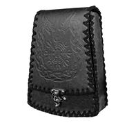 Riñonera medieval de cuero en relieve, vintage, riñonera medieval, bolsa de teléfono, monedero para hombres y mujeres, bolso de cosplay LARP, a, Talla única, Mass Beauty