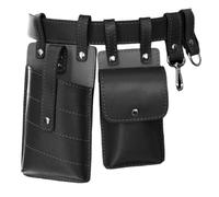 Riñonera medieval de cuero vintage con cinturón de cuero, cintura medieval, bolsa lateral para hombres y mujeres, Halloween, Black