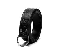Riñonera medieval de piel sintética, accesorios para disfraces, bolsa de cintura LARP, monedero de piel sintética, bolsa de cintura LARP, Fas054bk, Talla única