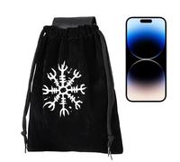 Riñonera medieval, estilo vintage, para viajes, aventuras al aire libre, camping, aventuras, paseos, festivales, senderismo y visitas a conciertos, Negro , Ver descripción, Ver descripción